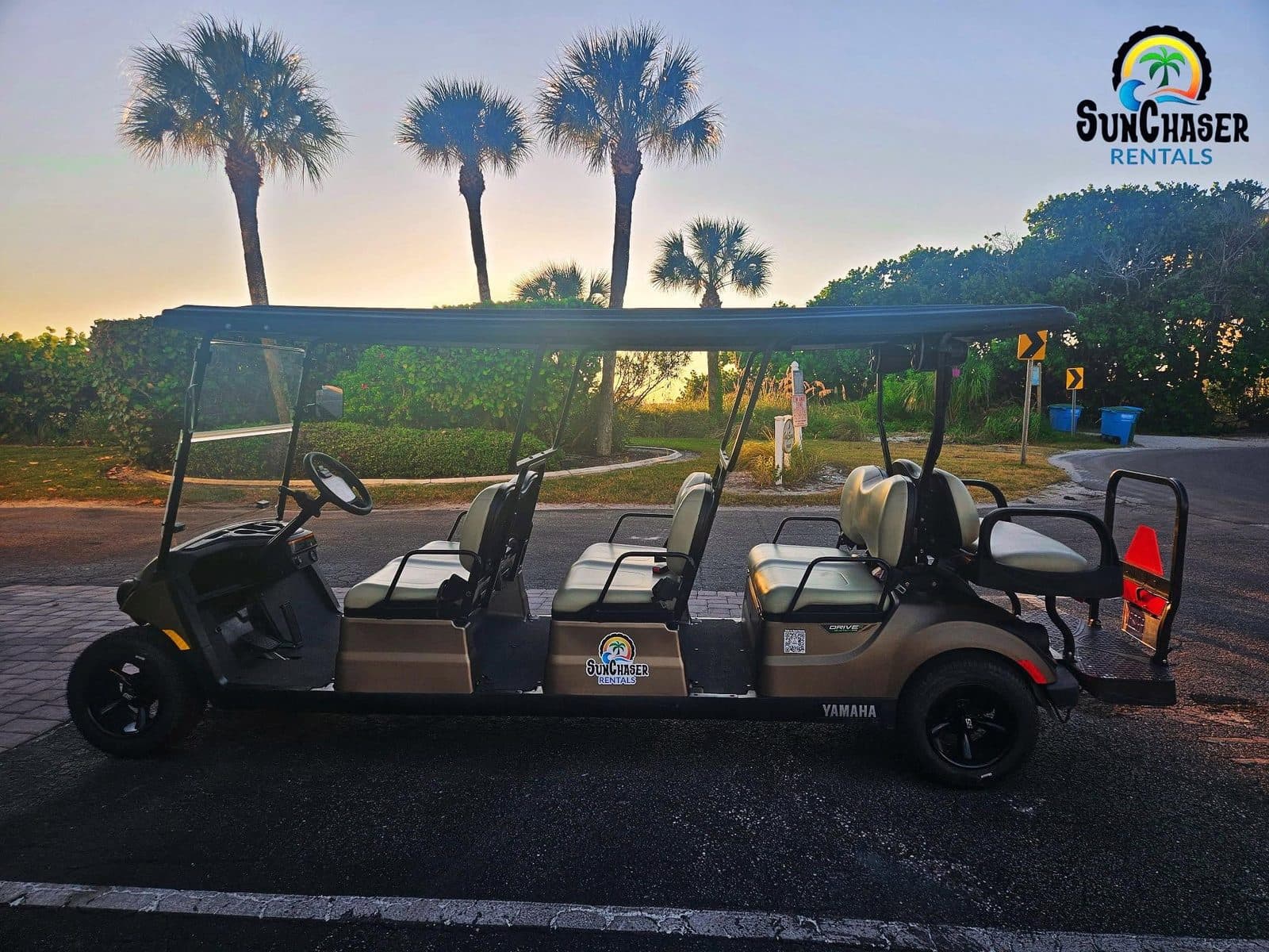 8-Passenger Gas Golf Cart (Yamaha) — 8-seat street-legal LSV