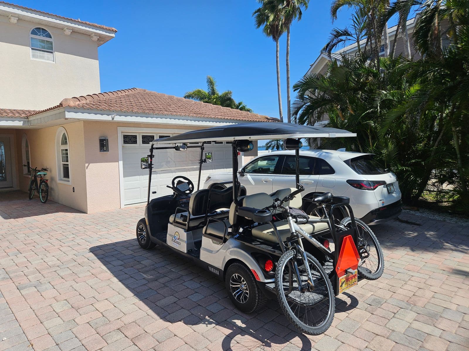 6-Passenger Gas Golf Cart (Yamaha) — 6-seat street-legal LSV — another view